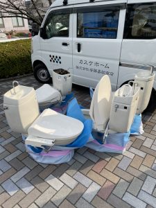 トイレ交換中